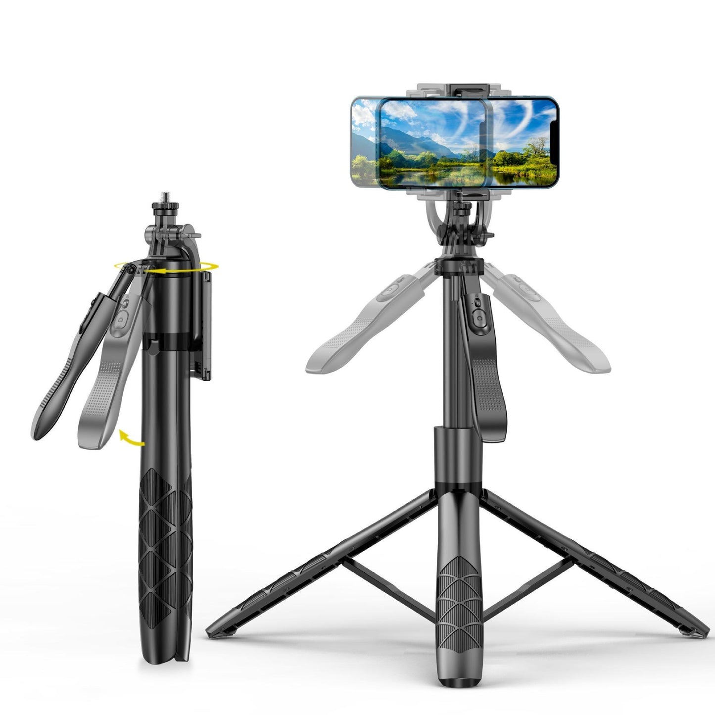 Mobile Bluetooth selfie pole L16 dual fill light handheld stabilizer floor extendable pole live streaming bracket tripod