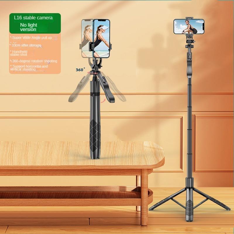 Mobile Bluetooth selfie pole L16 dual fill light handheld stabilizer floor extendable pole live streaming bracket tripod