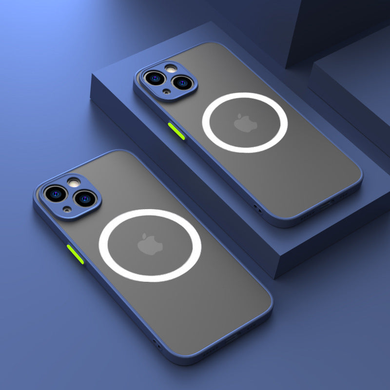 Suitable For Iphone15 Mobile Phone Case Magnetic Wireless Charging Skin Feel 14Promax