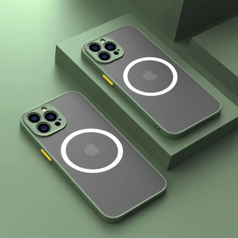 Suitable For Iphone15 Mobile Phone Case Magnetic Wireless Charging Skin Feel 14Promax