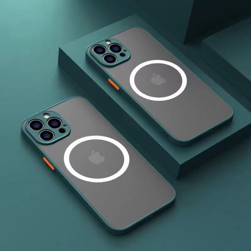 Suitable For Iphone15 Mobile Phone Case Magnetic Wireless Charging Skin Feel 14Promax