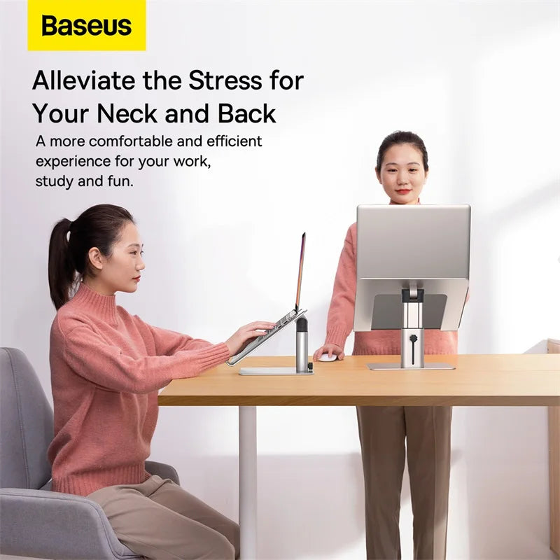 Laptop Stand Adjustable Non-slip Desktop Laptop Holder Aluminum Alloy Notebook Stand For Laptop Macbook Tablet - Laptop Stand